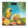 Summer Parrot Pineapple Birds Weight Scale Digital Electronic Scales Bathroom Scale Larg LCD Backlight Display High Precision MeasurementsTempered Glass