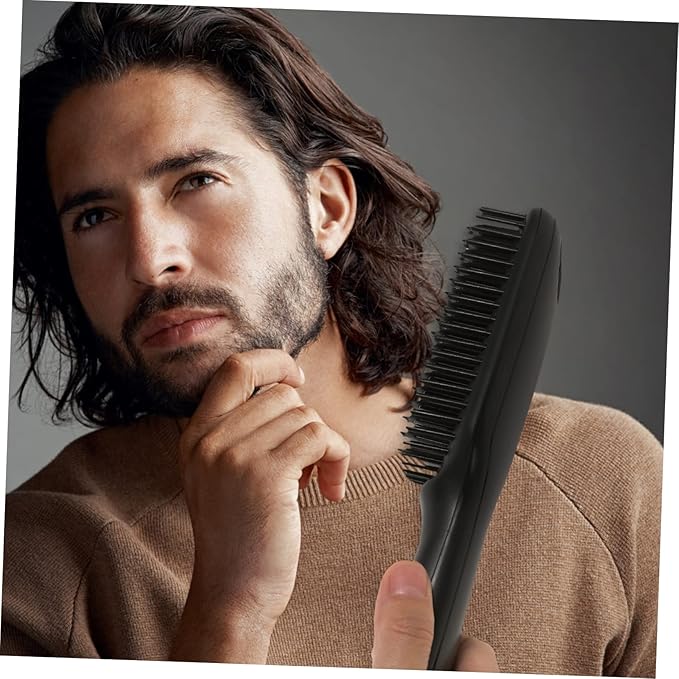 LIFKOME Hair Straightening Brush Hair Styler for Women Men Electric Comb Heat Resistant Temperature Settings