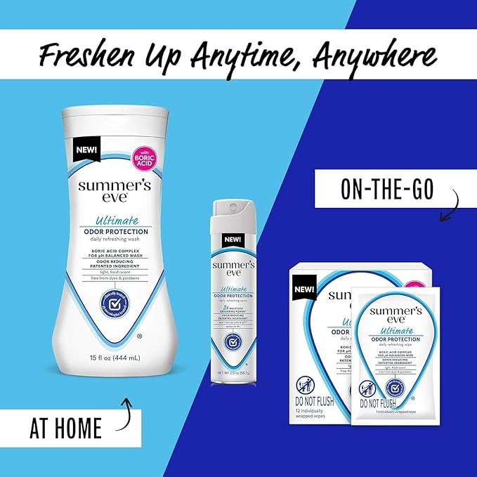Summer's Eve Ultimate Odor Protection Feminine Spray 2 OZ (Pack of 3)