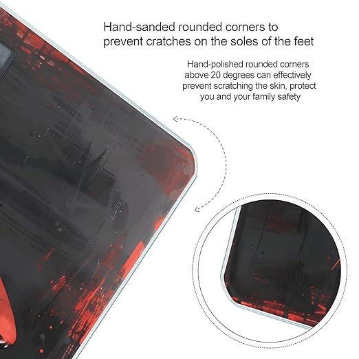 Red Black Shark Scale for Body Weight Smart Scales Digital Bathroom Scale High Precision Weighing Scales with Large Display Weighing Machine for People