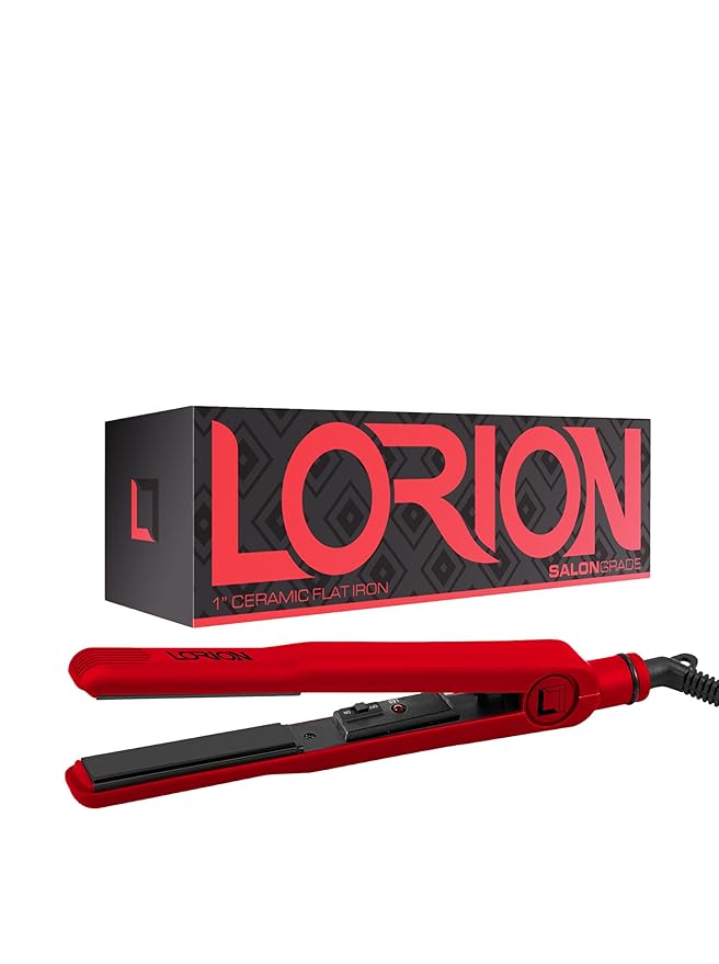 Pure CERAMIC Ultra Smooth Plates 1 Ceramic Flat Iron (Red)