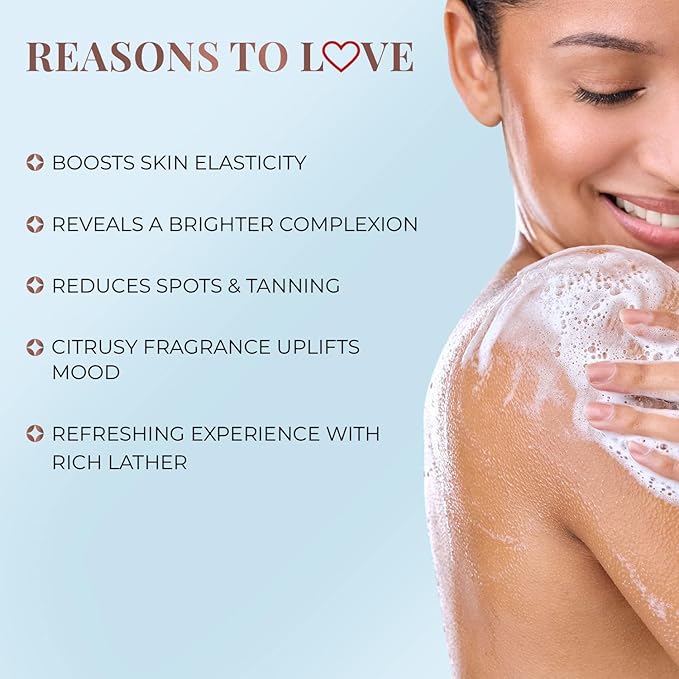 Vitamin C Brightening Body Wash with Lime and Liquorice for Men &amp Women | Hydrates Skin Reduces Hyperpigmentation &amp Maintains pH Level | Suits All Skin Types- 300 ml