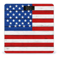 Automatic Switch Digital Bathroom Weighing Scale Smart Scale for Body Weight Wooden American Flag