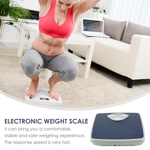 HEALLILY Weighing Bathroom Scales Home Scales for Body Weight Bathroom Body Digital for Body Weight Weight Scales Body Fat Mechanical Pu to Rotate Spring