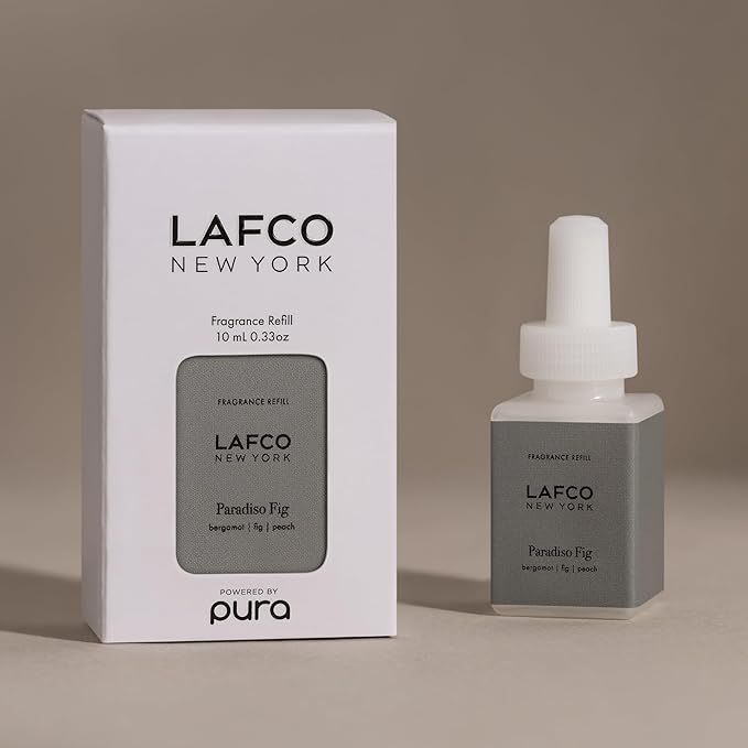 LAFCO New York Pura Smart Device Refill Paradiso Fig - Pack of 2 - Each Vial Delivers Up to 2 Weeks of Fragrance Life - Made in the USA