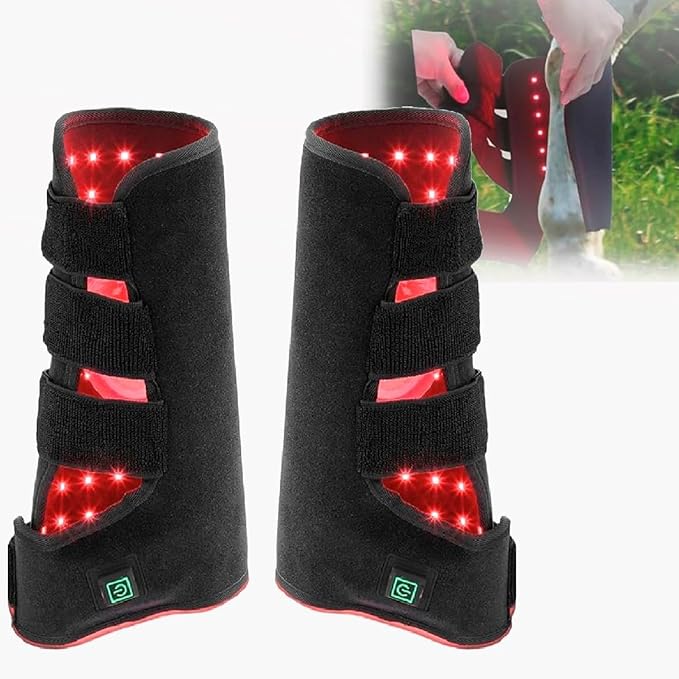 LED Red Light Therapy Device Horse Equine Red Light Therapy Boots Light Therapy Wrap Portable Deep Light Therapy for Horse Wounds Horse Muscle Recovery and cuts Joint Pain Relief.(Right)
