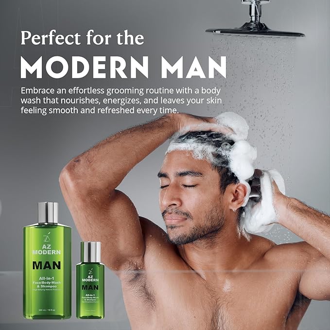 3-in-1 Face Wash Body Wash &amp Shampoo 10.14 + 2 FL OZ | To Wash Away Sweat Dirt &amp Excess Skin Oils | Odor Cleansing Aloe Vera &amp Jojoba Oil Formula | For All Skin Types