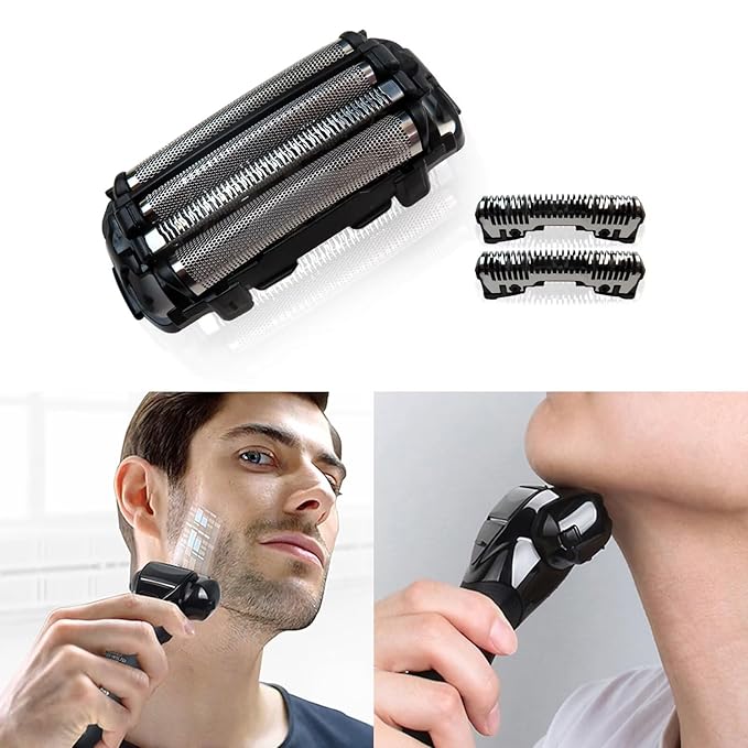 2024 Upgraded WES9025PC Men's Electric Razor Replacement Inner Blade &amp Outer Foil Set with ARC4 4-Blade Shaver for Panasonic Compatible ES-LA63AA ES-LA63-S ES-LA93-K