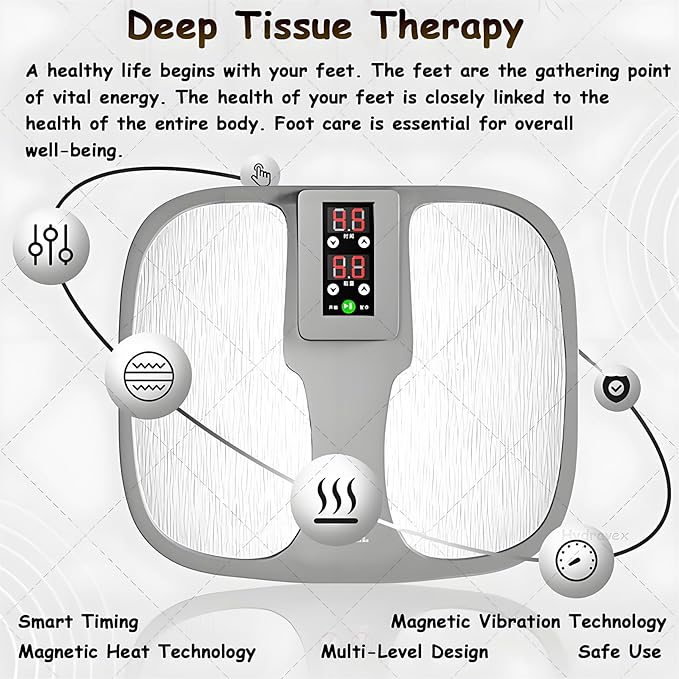 Tera-Hertz Foot Massager - Professional Physiotherapy Machine for Pain Relief and Ultimate Relaxation Effective Fatigue Recovery for Your Feet and Body