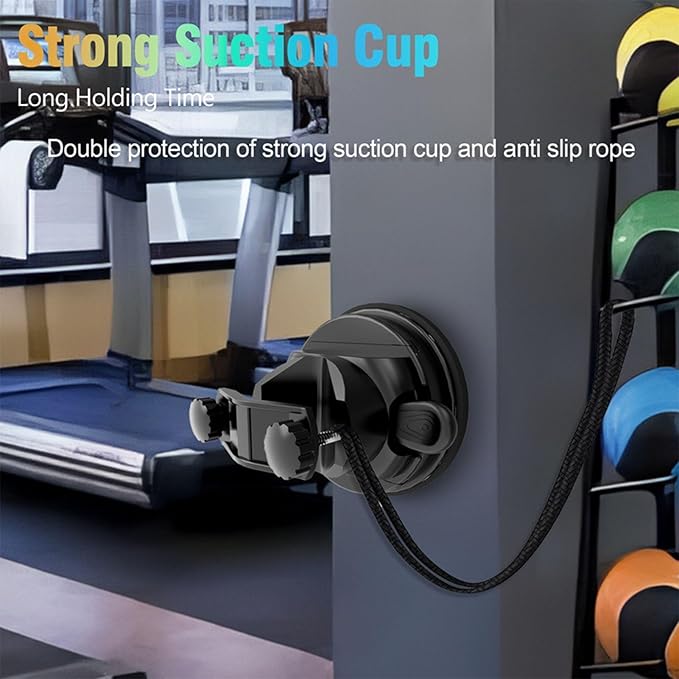 Horoper Hand Frees Massage Gun Mount Wall Mount Massage Gun Holder Strong Suction Vacuum Cups Hand Frees Self Massage Gun Holder for Self Massage