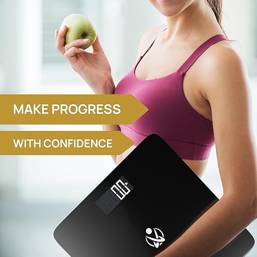 INEVIFIT Bathroom Scale Highly Accurate Digital Bathroom Body Scale Measures Weight up to 400 lbs. Includes Batteries