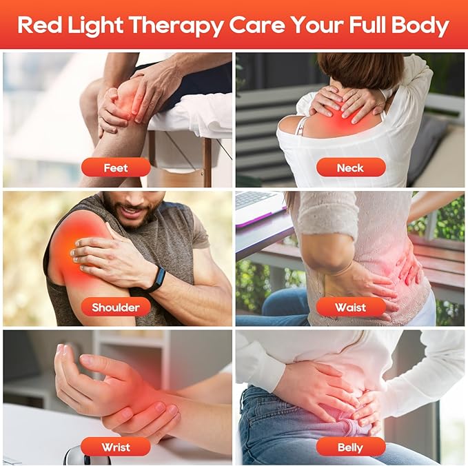 Red Light Therapy for Body and Face 660nm 850nm 940nm Infrared Redlight-Therapy Lamp Device with Large Panel and Stable Stand at Home Idea Gift for Women Wife Mom Sister Girlfriend (M)