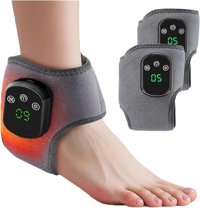 Triple Method Massager 3 in 1 Massager for Neuropathy 3 Vibration Mode5 Heat Leavel for Relax Feet (2PCS)