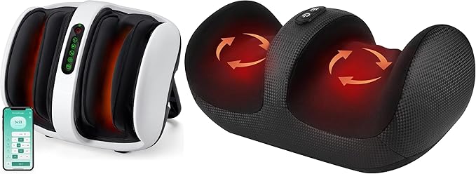 Nekteck Foot Massager with Heat Foot Shiatsu Massager for Circulation and Pain Relief (APP Control)