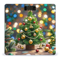 Christmas Tree and Bells Scale for Body Weight Highly Accurate Digital Bathroom Body Scale Digital Bathroom Scales for People Anti-Slip Large LCD Display Smart Scales