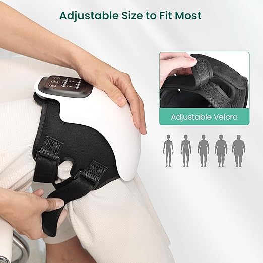 Snailax Cordless Knee Massager with Heat FSA Eligible Red Light &amp 3 Vibration Modes &amp 3 Heating Levels Heating Pad for Knee PainGifts for Men Women Heated Knee Wrap