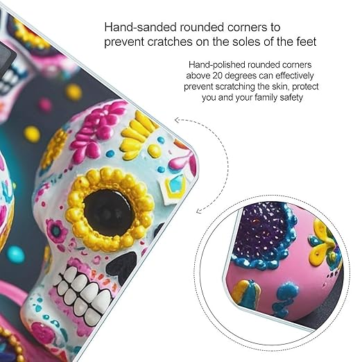 Sugar Skulls Scale for Body Weight Smart Scales Digital Bathroom Scale High Precision Weighing Scales with Large Display Weighing Machine for People
