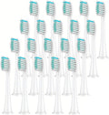4/8/12/16/20PCS Replacement Toothbrush Head Compatible Withz Compatible for Phil Sonic Electric Refills Fit Diamond Cleaning(Orange)