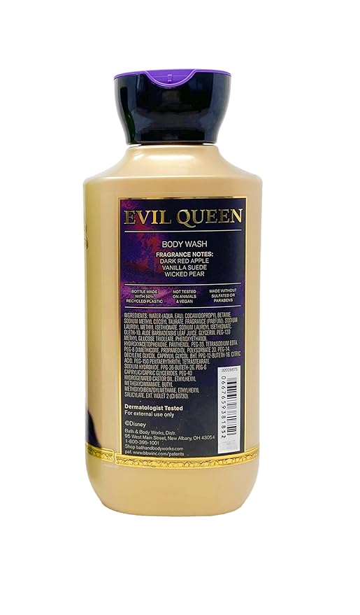 Bath &amp Body Works Disney Villains Collection Evil Queen - 2 Pack Of Body Wash with a Natural Oats Sample Soap