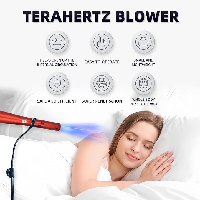 Terahertz (THZ) Wand Blower Health Therapy Board Electric Heating Massage Wand for Body and Water Enhancement
