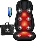 CooCoCo Vibration Back Massager with Heat Birthday Gifts for Men Dad Husband Mom Women Massage Chair Pad with 8 Vibrating Motors &amp 2 Levels Heat Heated Seat Cushion for Home Office Use