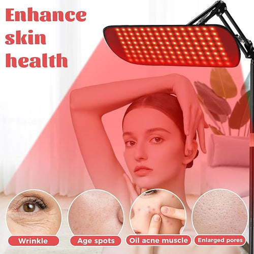 135 Red Light Therapy for Face and Body Multifunction Red Light Therapy with Stand Dual Different LEDs(660nm&amp 850nm) Light with Belt and Stand