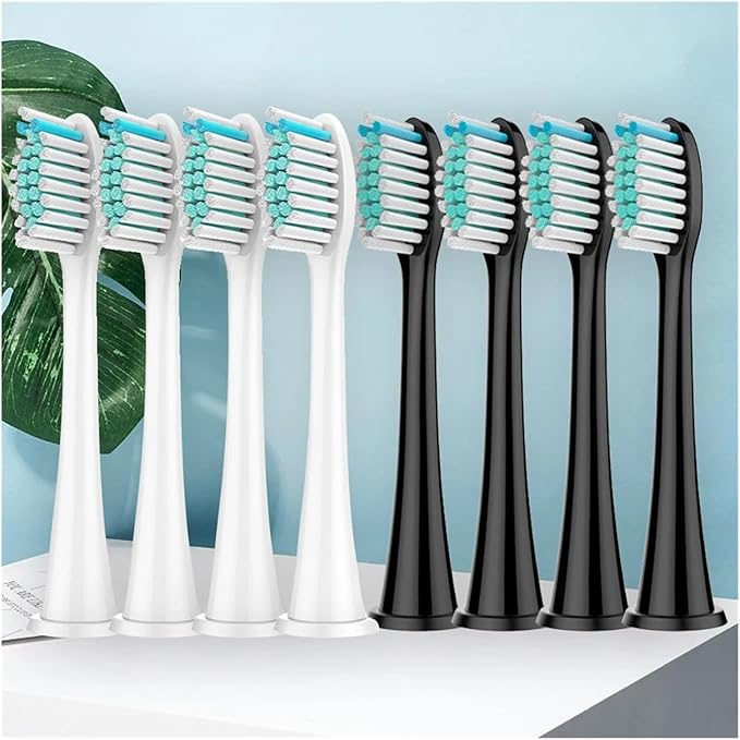4/8pcs Replacement Toothbrush Heads 。Compatible with Sonicare Brush Head 4100 6500 6100 7500 5300 11(Black 4pc)