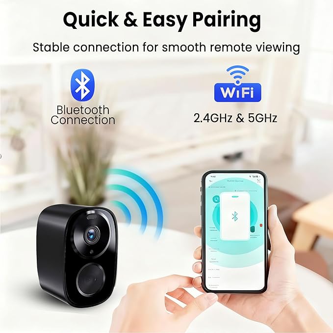 2026 Upgraded 2K Wireless Outdoor Security Cameras with Solar Panels Free Cloud Storage AI Motion Detection Spotlight &amp Siren Alarm 2-Way Talk IP66 Waterproof