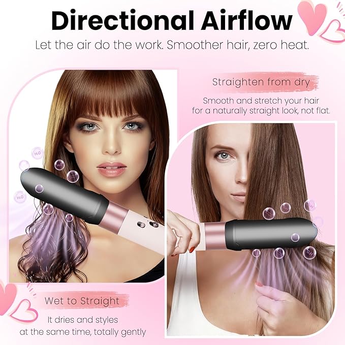 Upgraded Hair Straightener Attachment and Large Diffuser Attachment for Dyson Airwrap HS01 HS05 HS08 Accessories