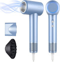 Hair Dryer TurboLux Ionic 200 Million Negative Ions 1500W Fast Drying High Speed Hairdryer with Diffuser Lightweight Low Noise Hair Dryers for Women with 110000 RPM Brushless Motor (Steel Blue)