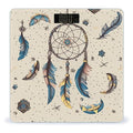 Dream Catcher and Moon Scale for Body Weight High Precision Digital Weight Scales with LCD Display Anti-Slip Sturdy Slim Tempered Glass Bathroom Scale for Home Use