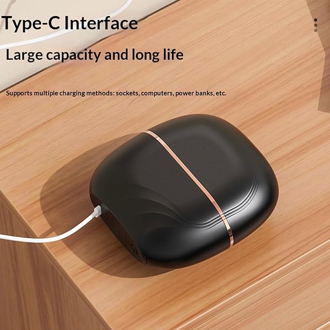 Mini Hair Straightener Brush Wireless Rechargeable Straightening Comb 3-Speed Temperature Control 30s Heating Portable Electric Hair Straightener Brush for Home and Travel (Black)