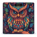 Digital Bathroom Scale for Body Weight Scale with Bright LCD Display High Accuracy Step-On Technology Auto On/Off Color Owl Pattern Digital Scales 400 Lbs /180kg