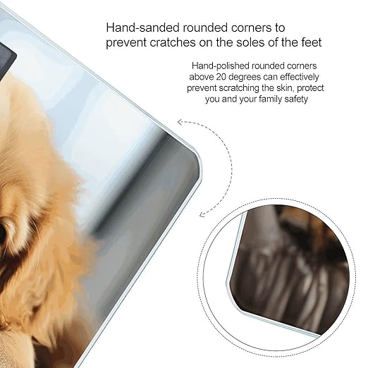 Lazy Dog Puppy Scale for Body Weight Digital Bathroom Scale Precision Smart Weighing Scales with Clear LED Display Accurate High Precision Scales Weighing Machine