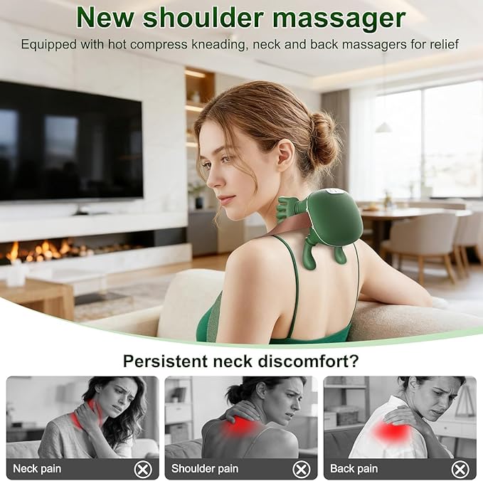 [Sale] Neck and Back Massager with Heat &amp 4D Kneading Siasoo and Shiatsu Deep Tissue Wireless Massager for Shoulder Cervical Pain Relief Portable Rechargeable (Updated 2026 Version) As Seen On T