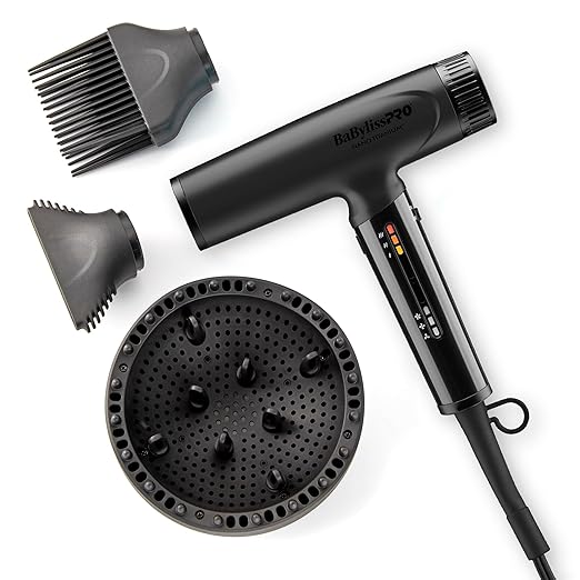 Nano Titanium Professional Nano Light Ionic Dual-Voltage Lightweight Hair Dryer Portable Travel Professional Styling Tool with Diffuser Blow Dryer Set for All Hair Types