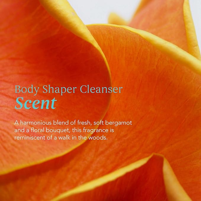 Body Shaper Cleanser – Firming and Hydrating Body Wash for Sensitive Skin Moisturizing Shower Gel with Peptides Energy Water &amp Marine Extracts Paraben-Free Amber Wood Scent (10.1 fl oz)