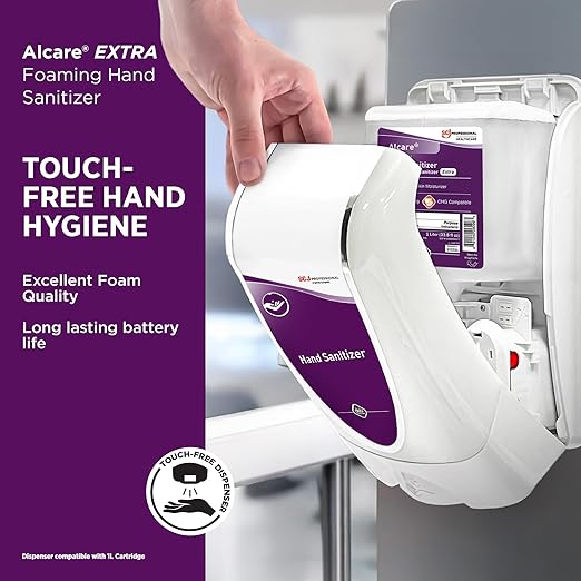 SC Johnson Professional® Alcare Extra Foaming Hand Sanitizer Starter Pack (1 cartridge + 1 dispenser) 1 L 1/CS