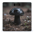 Black Mushroom Scale for Body Weight Sturdy Tempered Glass Weighing Scales with LCD Display Accurate Digital Bathroom Scale Convenient Body Fat Smart Scales Easy Read