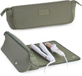 BAREFOOT CARIBOU Hair Tools Travel Bag and Heat Resistant Mat for Flat Irons Straighteners Curling Iron and Haircare Accessories 2-in-1 design with Interior Pockets Portable Organizer
