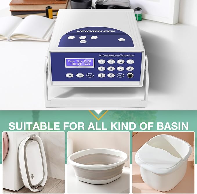 Ionic Detox Foot Bath Machine Foot Detox Machine Ionic Detox Foot SPA System with Wrist Strap Far Infrared Waistbelt and Array As Holiday Gift