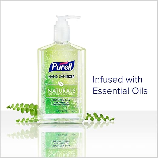 Purell Advanced Hand Sanitizer Naturals with Plant Based Alcohol Citrus Scent 12 fl oz Pump Bottle (Pack of 4) - 3623-06-EC2