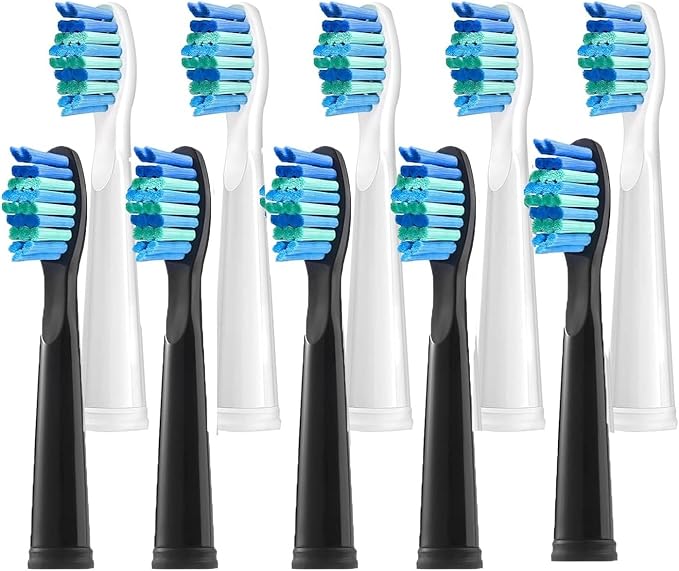 5/10/16 Pcs Replacement Brush Heads Compatible for Seago Compatible for Fairywill Toothbrush Head Refill(Multi)