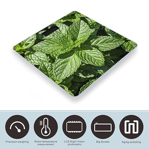 Peppermint Scale for Body Weight Smart Scales Digital Bathroom Scale High Precision Weighing Scales with Large Display Weighing Machine for People