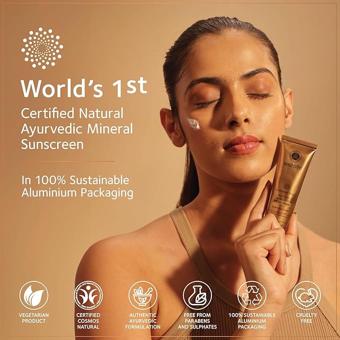 Soul.Tree Anshumali Elixir Ayurvedic Sunscreen SPF 50 | PA+++ - 50gm