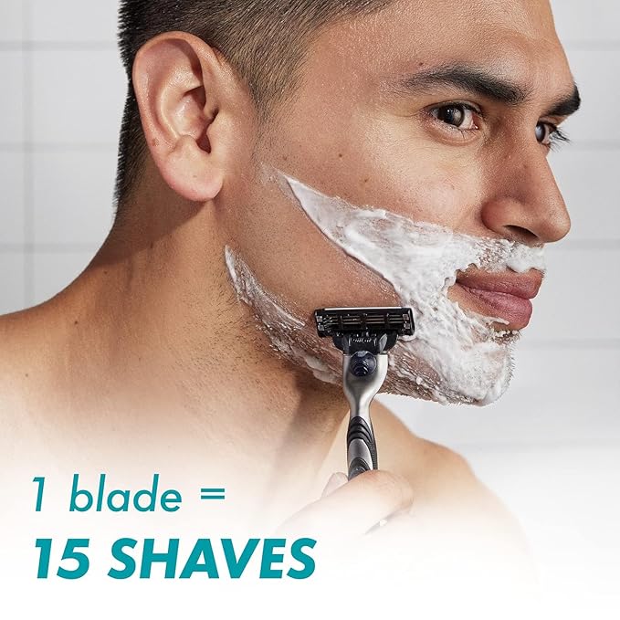 Mach3 Razor Refills for Men 15 Razor Blade Refills