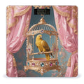 Golden Parrot in Cage Weight Scale Large Digital Bathroom Scales with Bright LED Display Non Slip Digital Scale and Step On Fashion Weighing Machine for Body