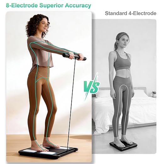 Smart Scale for Body Weight29 Body Composition Scales w BMIBody FatMuscle Mass MonitorsDigital Bathroom Scales with LED Handle DisplayBody Pod Scale Syncs with App for 24 Users 180KG/400Lb
