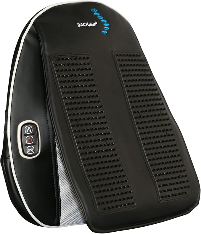 Shiatsu Massage Pad with Heat - Deep Kneading Back &amp Neck Massager Cushion for Pain Relief - Transform Any Chair into a Personal Massage Therapist