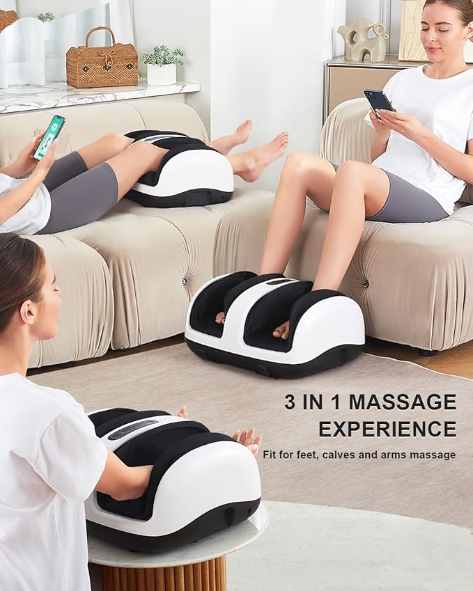 Nekteck Foot Massager with Heat Foot Shiatsu Massager for Circulation and Pain Relief (APP Control)